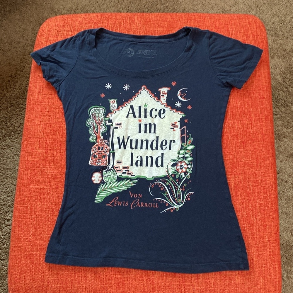 Alice in Wonderland Alice in Wunderland Von Lewis Carroll German Print Shirt